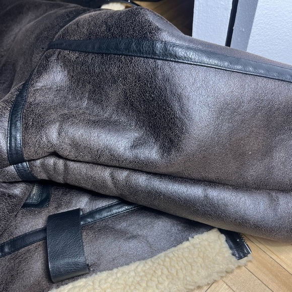 Zara Faux Cuir Brown Vest (worn 2 times) - Picture 8 of 9